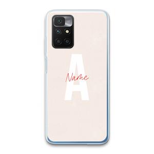 CaseCompany Strawberry Milkshake: Xiaomi Redmi 10 Transparant Hoesje