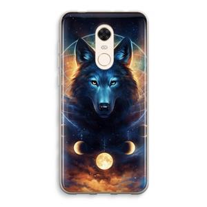 CaseCompany Wolf Dreamcatcher: Xiaomi Redmi 5 Transparant Hoesje