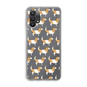 CaseCompany Doggy: Samsung Galaxy A32 5G Transparant Hoesje