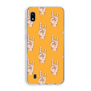 CaseCompany Rock: Samsung Galaxy A10 Transparant Hoesje