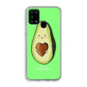 CaseCompany Avocuddle: Samsung Galaxy M31 Transparant Hoesje