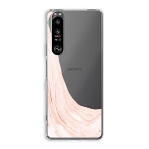 CaseCompany Peach bath: Sony Xperia 1 III Transparant Hoesje