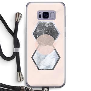 CaseCompany Creatieve toets: Samsung Galaxy S8 Plus Transparant Hoesje met koord