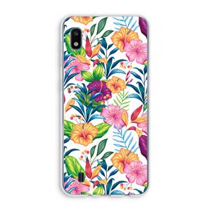 CaseCompany Tropisch 2: Samsung Galaxy A10 Transparant Hoesje