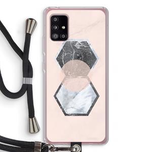 CaseCompany Creatieve toets: Samsung Galaxy A51 5G Transparant Hoesje met koord