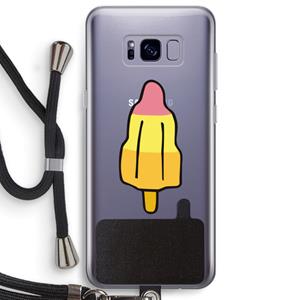CaseCompany Raketijsje: Samsung Galaxy S8 Plus Transparant Hoesje met koord