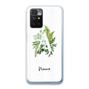 CaseCompany Green Brush: Xiaomi Redmi 10 Transparant Hoesje