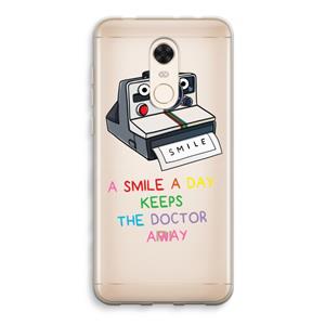 CaseCompany Smile: Xiaomi Redmi 5 Transparant Hoesje