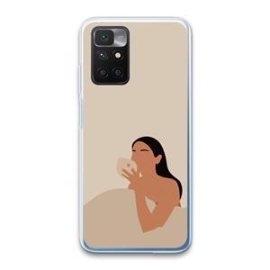 CaseCompany Fresh coffee: Xiaomi Redmi 10 Transparant Hoesje
