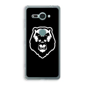 CaseCompany Angry Bear (black): Sony Xperia XZ2 Compact Transparant Hoesje