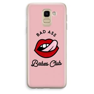 CaseCompany Badass Babes Club: Samsung Galaxy J6 (2018) Transparant Hoesje