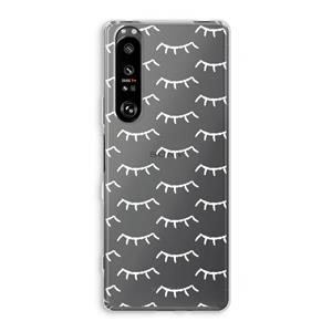 CaseCompany Wimpers: Sony Xperia 1 III Transparant Hoesje