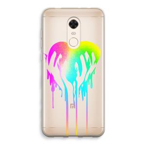 CaseCompany Hold My Heart: Xiaomi Redmi 5 Transparant Hoesje