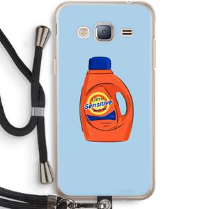 CaseCompany Ultra Sensitive: Samsung Galaxy J3 (2016) Transparant Hoesje met koord