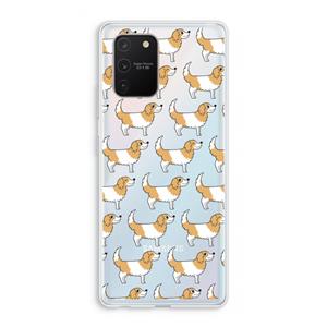 CaseCompany Doggy: Samsung Galaxy S10 Lite Transparant Hoesje