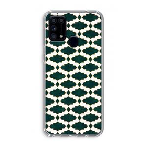 CaseCompany Moroccan tiles: Samsung Galaxy M31 Transparant Hoesje