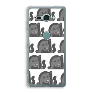 CaseCompany Cats: Sony Xperia XZ2 Compact Transparant Hoesje