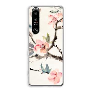 CaseCompany Japanse bloemen: Sony Xperia 1 III Transparant Hoesje