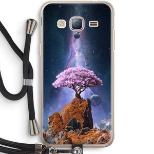 CaseCompany Ambition: Samsung Galaxy J3 (2016) Transparant Hoesje met koord