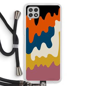 CaseCompany Baar A: Samsung Galaxy A22 4G Transparant Hoesje met koord