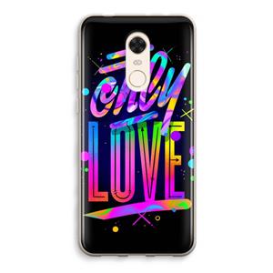 CaseCompany Only Love: Xiaomi Redmi 5 Transparant Hoesje