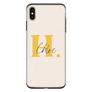 CaseCompany Amber Script: iPhone XS Max Tough Case