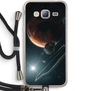 CaseCompany Mars Renaissance: Samsung Galaxy J3 (2016) Transparant Hoesje met koord