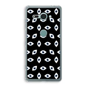 CaseCompany Eyes pattern: Sony Xperia XZ2 Compact Transparant Hoesje