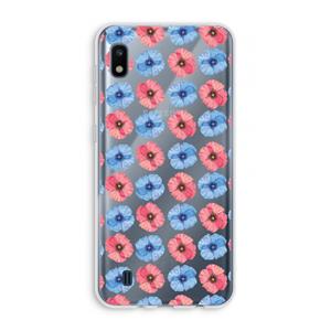 CaseCompany Klaproosjes: Samsung Galaxy A10 Transparant Hoesje