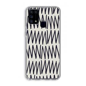 CaseCompany Marrakech Zigzag: Samsung Galaxy M31 Transparant Hoesje