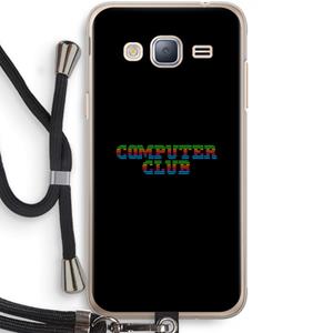 CaseCompany Retro: Samsung Galaxy J3 (2016) Transparant Hoesje met koord