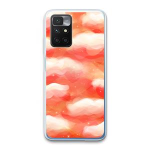CaseCompany Lichte Wolken: Xiaomi Redmi 10 Transparant Hoesje
