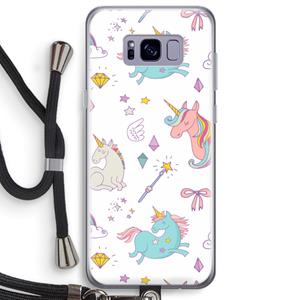 CaseCompany Fantasiewereld: Samsung Galaxy S8 Plus Transparant Hoesje met koord