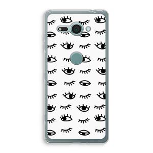 CaseCompany Eye pattern #2: Sony Xperia XZ2 Compact Transparant Hoesje