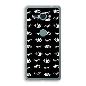 CaseCompany Eye pattern #3: Sony Xperia XZ2 Compact Transparant Hoesje