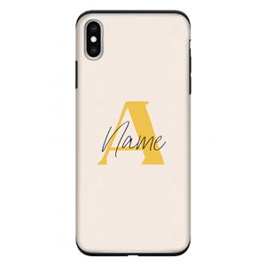 CaseCompany Amber Script: iPhone XS Max Tough Case