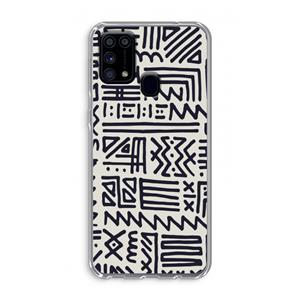 CaseCompany Marrakech print: Samsung Galaxy M31 Transparant Hoesje