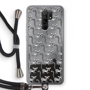 CaseCompany Makis: Xiaomi Redmi 9 Transparant Hoesje met koord