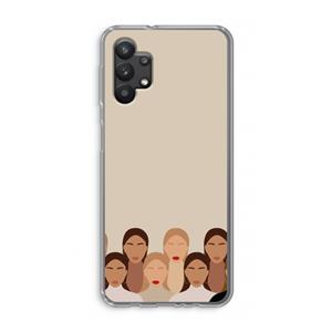 CaseCompany Girls girls girls: Samsung Galaxy A32 5G Transparant Hoesje