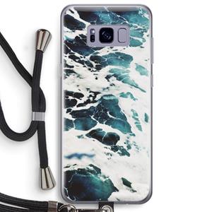 CaseCompany Golven: Samsung Galaxy S8 Plus Transparant Hoesje met koord
