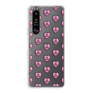 CaseCompany GIRL POWER: Sony Xperia 1 III Transparant Hoesje