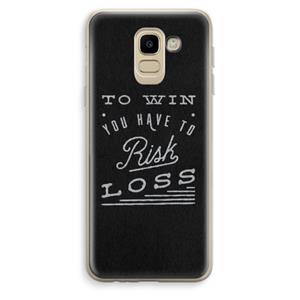 CaseCompany Risk loss: Samsung Galaxy J6 (2018) Transparant Hoesje