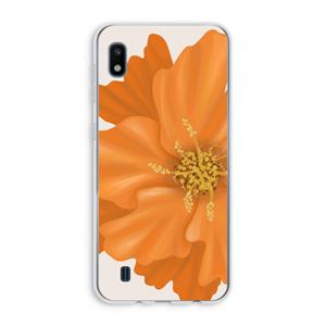 CaseCompany Orange Ellila flower: Samsung Galaxy A10 Transparant Hoesje