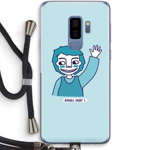 CaseCompany Zwaai: Samsung Galaxy S9 Plus Transparant Hoesje met koord