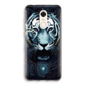 CaseCompany Darkness Tiger: Xiaomi Redmi 5 Transparant Hoesje