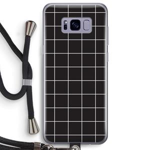 CaseCompany Rooster 2: Samsung Galaxy S8 Plus Transparant Hoesje met koord