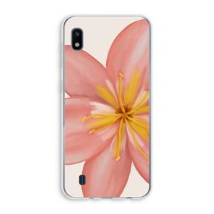 CaseCompany Pink Ellila Flower: Samsung Galaxy A10 Transparant Hoesje