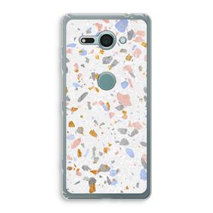 CaseCompany Terrazzo N°8: Sony Xperia XZ2 Compact Transparant Hoesje