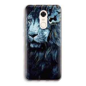 CaseCompany Darkness Lion: Xiaomi Redmi 5 Transparant Hoesje