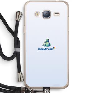 CaseCompany MSN: Samsung Galaxy J3 (2016) Transparant Hoesje met koord